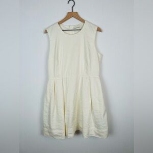 Mansur Gavriel Linen Blend Short Dress Pockets 14